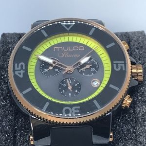 Mulco Ilusion Grey Green Dial Chronograph Watch MW